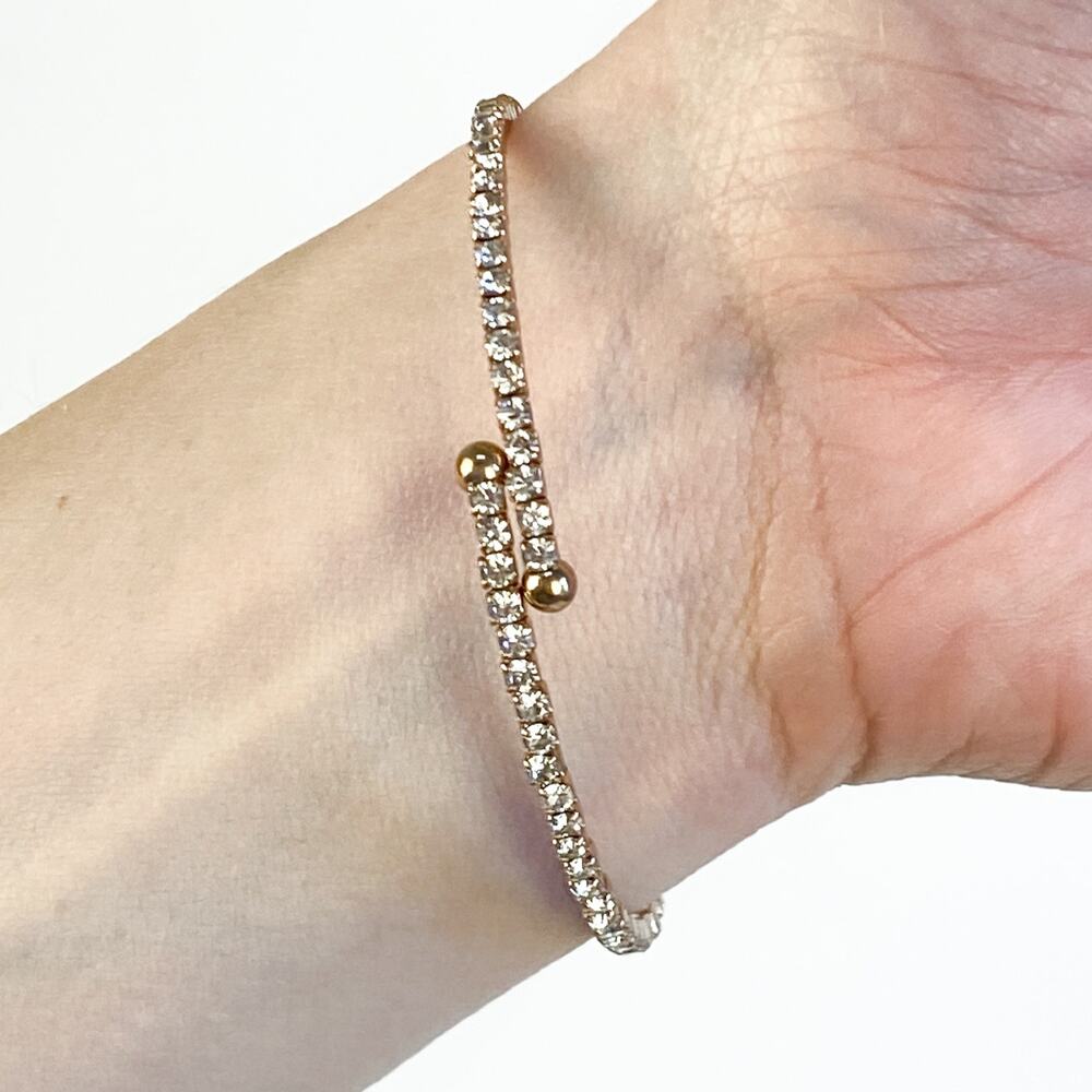 Adjustable Rhinestone Bracelet - Picture 5 of 9